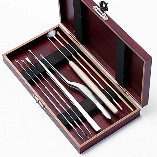 Product Cover Leoie 8pcs Ear Pick Cleaning Set Ear Wax Remover Cleaner Curette Kit Health Care Tool