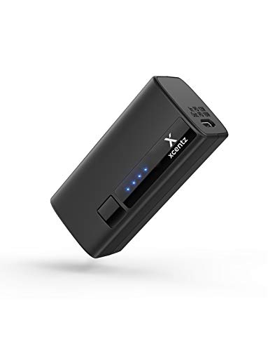Product Cover Xcentz 5000mAh 18W PD Portable Charger 2 USB Outputs with USB C Power Delivery&Quick Charge 3.0 Phone Charger for iPhone 11/11 Pro/11 Pro Max/8/X/XS, Samsung S10, Pixel 3/3XL, iPad Pro 2018, and More