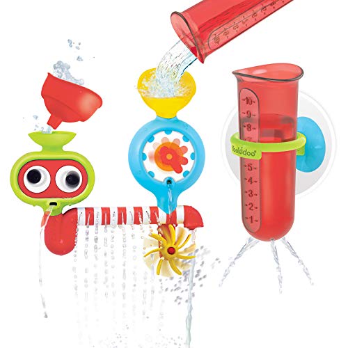 Product Cover Yookidoo Baby Bath Toy - Spin 'N' Sprinkle Water Lab - Spinning Gear and Googly Eyes for Bath Time Sensory Development - Attaches to Any Size Tub Wall - 1+ Years