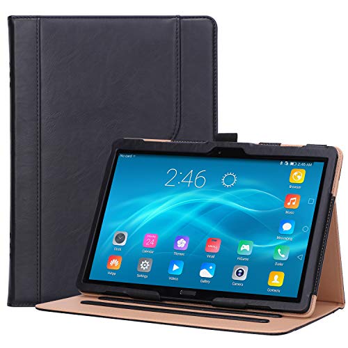 Product Cover ProCase Lenovo Tab P10 10.1 Case 2018 Released, Stand Folio Case Cover for Lenovo Tab P10 TB-X705F TB-X705L 10.1 Inch Tablet, with Multiple Viewing Angles, Document Card Pocket ?Black