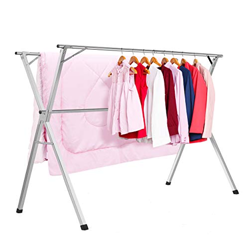 Product Cover HYNAWIN Stainless Steel Laundry Drying Rack Heavy Duty Collapsible Folding Clothes Drying Rack