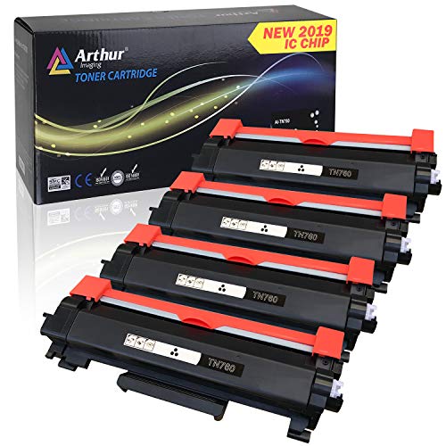 Product Cover Arthur Imaging with CHIP Compatible Toner Cartridge Replacement for Brother TN760 TN 760 TN730 to Use with HL-L2350DW HL-L2395DW Hl-L2390DW Mfc-L2750DW L2710DW DCP-L2550DW (Black, 4 Pack)