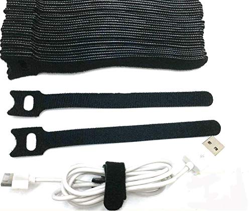 Product Cover Aeoss Magic Reusable Nylon Cable Ties with Eyeholes (Black, 14.5 cm) - Pack of 30 pcs