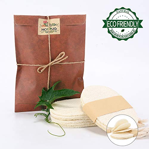 Product Cover Natural Dish Scrubbers, 6 PCS Kitchen Loofah Sponge, Greener Clean Durable Non-Scratch Brush, Made from 100% Plant-Based Fibers, Oil Non-Stick, Compostable, Luffa Loofa Loufa Lufa