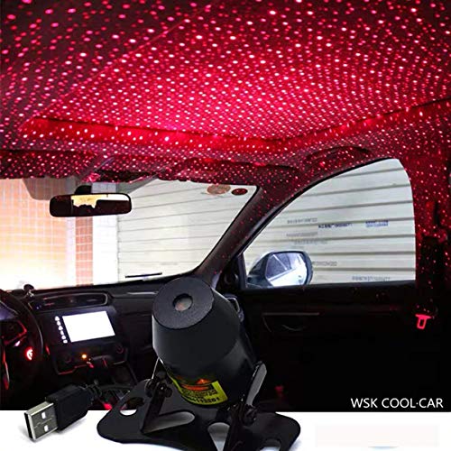 Product Cover Car USB Atmosphere Ambient Star Light car interior lights LED decorative armrest box car roof full star projection laser car interior atmosphere lights