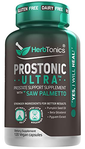 Product Cover Prostate Supplement for Men's Health with Saw Palmetto Beta Sitosterol, Pumpkin Seed, Pyguem, Bladder & Less Urination - Men Prostate Health DHT Blocker 120 Vegan Pills Capsules