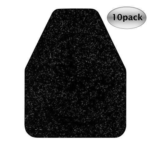 Product Cover Urinal Mats (10 Pack) - Non-slip  Water Absorption Deodorization Black Floor urine mats for Men's Restrooms & Bathrooms
