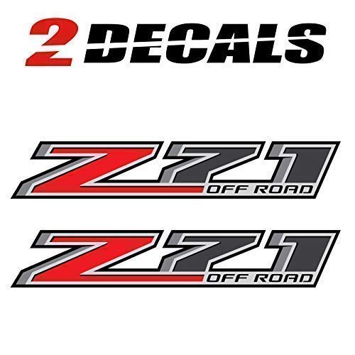 Product Cover TiresFX Chevy Silverado Z71 Offroad Truck Stickers Decals - 2014-2018 Bedside (Set of 2)