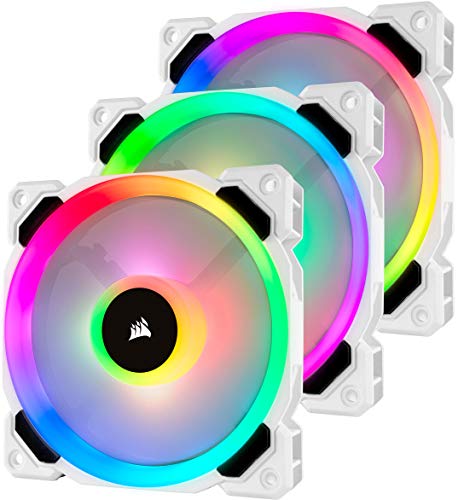Product Cover CORSAIR LL Series, LL120 RGB, 120mm RGB LED Fan, Triple Pack with Lighting Node PRO- White