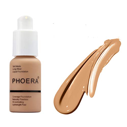 Product Cover Ownest Matte Oil Control Concealer Foundation Cream,Long Lasting Waterproof Matte Liquid Phoera Foundation,105 Sand-30ml