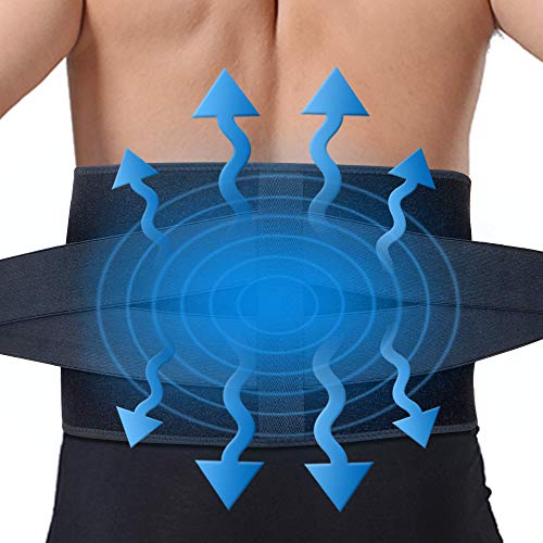 Product Cover Ice Pack for Back Pain Relief/Cold Lower Back Brace w/Gel Pack for Lower Back Injuries, Sciatica, Coccyx, Scoliosis Herniated Disc - Adjustable Lumbar Support w/Hot Cold Therapy Wrap for Men Women