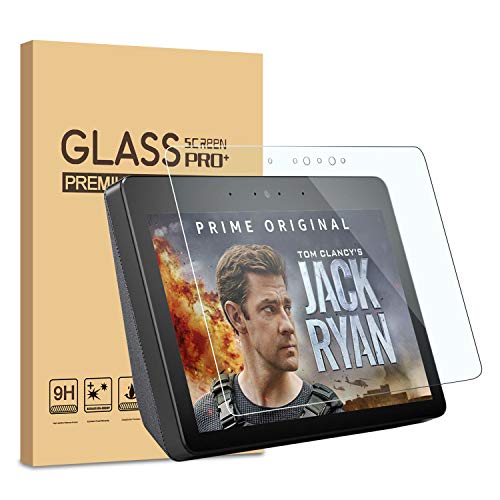 Product Cover [2 Pack] KATIAN Screen Protector for Echo Show 2nd, HD Clear Protector [Anti-Scratch] [No-Bubble], 9H Hardness Tempered Glass Screen Film for Amazon Echo Show (2nd Gen) 10.1'