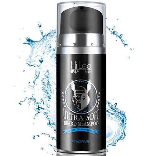 Product Cover Organic Beard Shampoo Wash For Men - 2in1 Shampoo & Conditioner for Facial Hair Grooming. Stops Itching, Gives a Lustrous Shine. Organic and Natural Ingredients, Fresh Fragrance- Men's Beard Care Kit