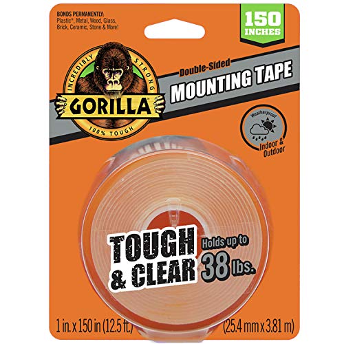 Product Cover Gorilla 6036002 Tough & Clear XL Mounting Tape, 150 inches, Clear