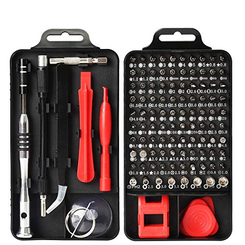 Product Cover Quad Store 110 in 1 Precision Screw Driver Set for Smartphone, Mobile, Laptop, Tablet, Game Console and Household Repair Tool Kit (110 Pieces)