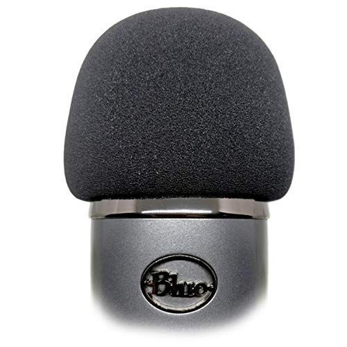 Product Cover Foam Windscreen for Blue Yeti Nano by Vocalbeat - Pop Filter Made from Quality Sponge Material that Filter Unwanted Recording Noises - The Perfect Filter for Your Microphone - Black Color