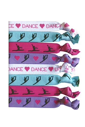Product Cover 8 Piece Dance Hair Elastic Set - Accessories for Dancers, Women, Girls, Dance Teachers, Dance Classes - MADE in the USA