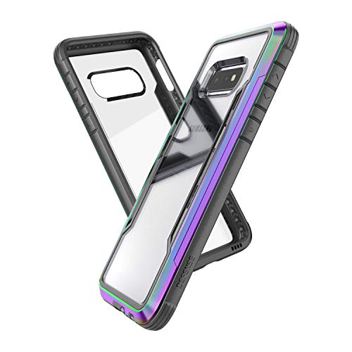 Product Cover X-Doria Defense Shield Series, Samsung Galaxy S10e Phone Case - Military Grade Drop Tested, Anodized Aluminum, TPU, and Polycarbonate Protective Case for Samsung Galaxy S10e, (Iridescent)