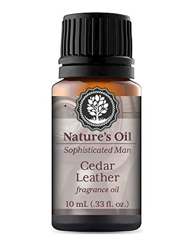 Product Cover Cedar Leather Fragrance Oil 10ml for Men's Cologne, Diffuser Oils, Making Soap, Candles, Lotion, Home Scents, Linen Spray and Lotion