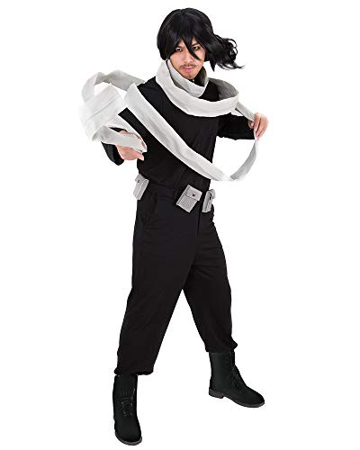 Product Cover miccostumes Men's Eraserhead MHA Hero Shota Aizawa Cosplay Costume with Scarf Belt