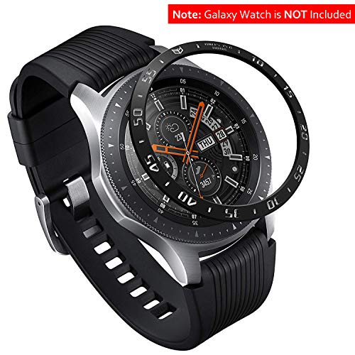 Product Cover Ringke Bezel Styling for Galaxy Watch 46mm / Galaxy Gear S3 Frontier & Classic Bezel Ring Adhesive Cover Anti Scratch Stainless Steel Protection [Stainless] GW-46-03 (Galaxy Watch is NOT Included)