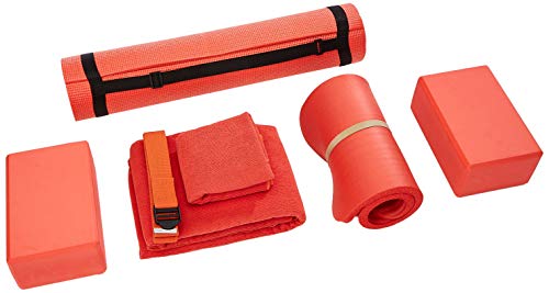 Product Cover BalanceFrom GoYoga 7-Piece Set - Include Yoga Mat with Carrying Strap, 2 Yoga Blocks, Yoga Mat Towel, Yoga Hand Towel, Yoga Strap and Yoga Knee Pad