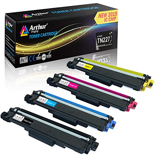 Product Cover Arthur Imaging with CHIP Compatible Toner Cartridge Replacement Brother TN227 TN227bk TN 227 TN223 Use with Hl-L3210CW Hl-L3230CDW Hl-L3270CDW Hl-L3290CDW Mfc-L3710CW Mfc-L3750CDW Mfc-L3770CDW 4 Pack