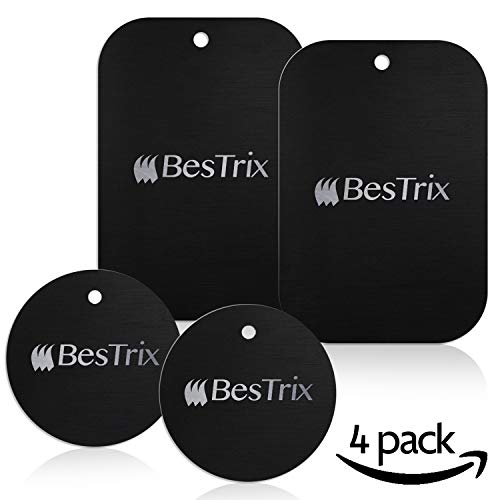 Product Cover Metal Plate for Magnetic Mount with 3M Adhesive (Set of 4) Extra Thin by Bestrix