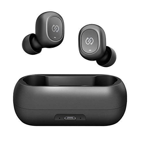 Product Cover SoundPEATS TrueFree True Wireless Earbuds Bluetooth 5.0 in-Ear Stereo Bluetooth Headphones with Microphone Wireless Earphones 15 Hours Playtime, Hands-Free Calls, One-Step Pairing