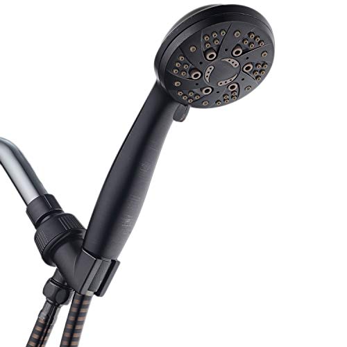 Product Cover AquaDance High Pressure 6-Setting Hand Held Shower Head with Extra-Long 6 Foot Hose & Bracket - Anti-Clog Nozzles-USA Standard Certified-Top U.S. Brand-Oil Rubbed Bronze