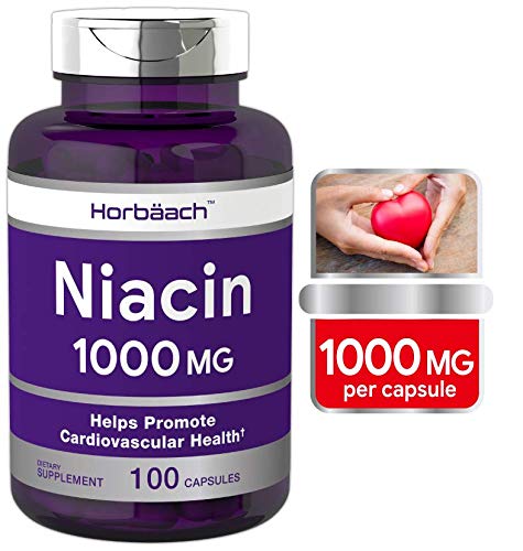 Product Cover Niacin 1000mg 100 Capsules | Non-GMO, Gluten Free | Vitamin B3 | by Horbaach