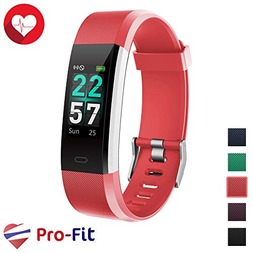 Product Cover Pro-Fit Smart VeryFitPro Fitness Tracker IP68 Waterproof Activity Tracker Heart Rate Sleep Monitor (Red)