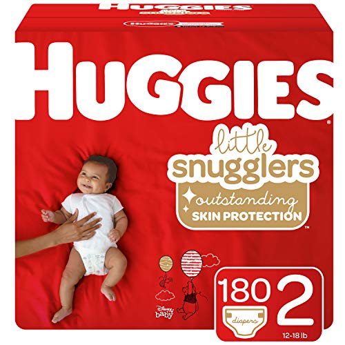 Product Cover Huggies Little Snugglers Baby Diapers, Size 2, 180 Ct, One Month Supply