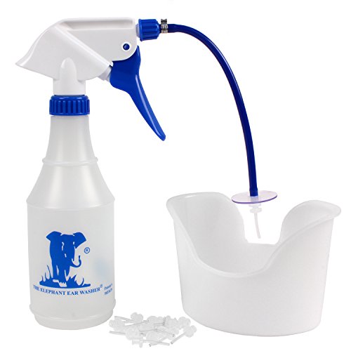 Product Cover Doctor Easy Elephant Ear Washer Bottle System - Ear Wax Remover with Basin and 20 Extra Disposable Tips