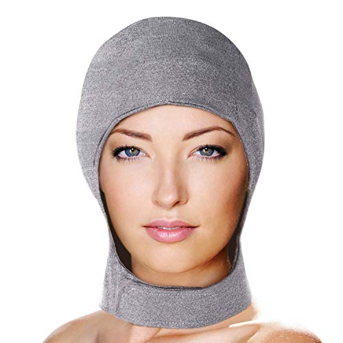 Product Cover Migraine Gel Head and Neck Ice Hat by FOMI Care | Top and Side of Skull Plus Cervical Cold Coverage | Wearable Cranial Cap for Headache, Sinus, Chemo, Stress, Pressure Pain Relief
