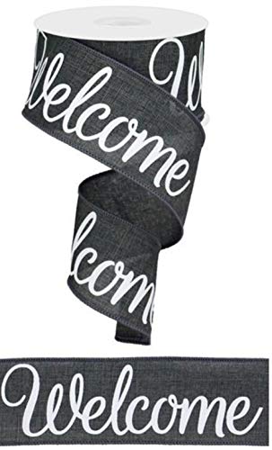 Product Cover Welcome Canvas Wired Edge Ribbon, 2.5