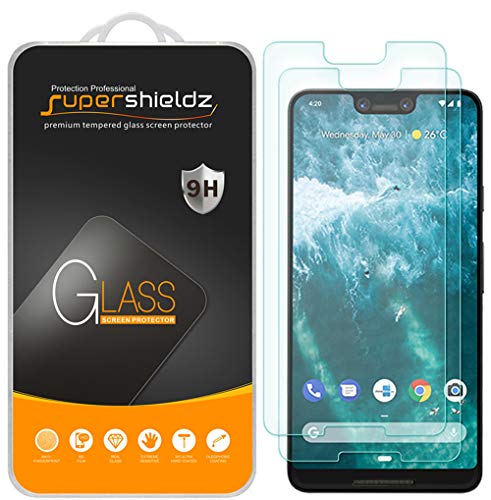 Product Cover (2 Pack) Supershieldz for Google (Pixel 3 XL) Tempered Glass Screen Protector, 0.33mm, Anti Scratch, Bubble Free