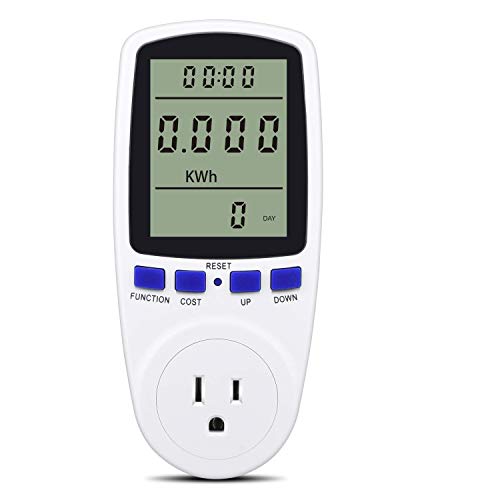 Product Cover Digital Power Monitor Meter Usage Saving Energy Watt Amp Volt KWh Electricity Analyzer Monitoring Device Equipment System Wall Socket Outlet