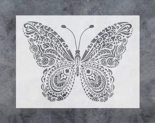 GSS Designs Mountain Forest Bear Stencil 2 Pack Reusable Stencil for Walls 