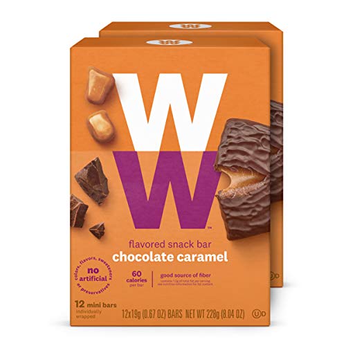 Product Cover WW Chocolate Caramel Mini Bar - Kosher - 2 SmartPoints - 2 Boxes (24 Count Total) - Weight Watchers Reimagined