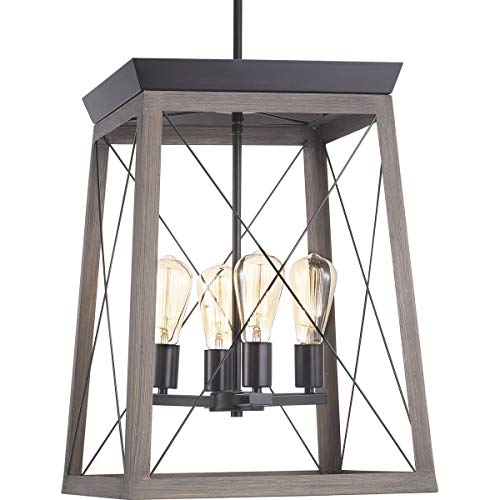Product Cover Progress Lighting P500178-020 Briarwood Collection Four-Light Foyer, Antique Bronze