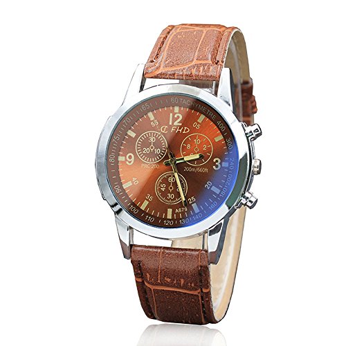 Product Cover Bokeley Big Watches! Men's Belt Sport Quartz Hour Wrist Analog Watch (E)