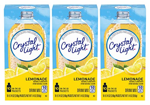 Product Cover Crystal Light On The Go Natural Lemonade, 10 Count Packets (Pack of 3)