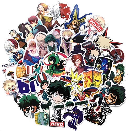 Product Cover My Hero Academia Anime Cartoon Laptop Stickers Waterproof Skateboard Car Snowboard Bicycle Luggage Decal 73pcs