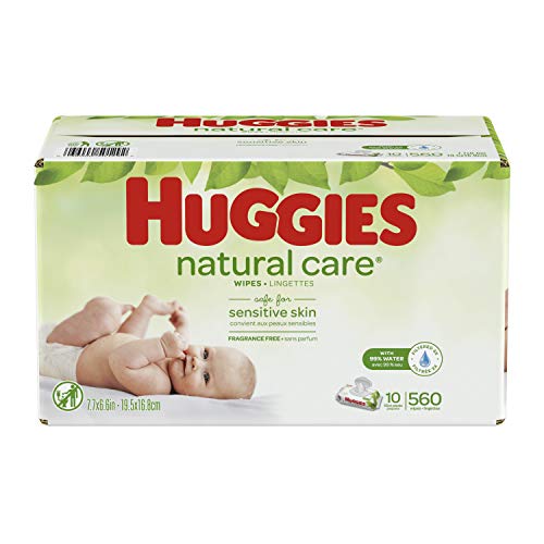 Product Cover HUGGIES Natural Care Baby Wipes, 10 Packs, 560 Total Wipes