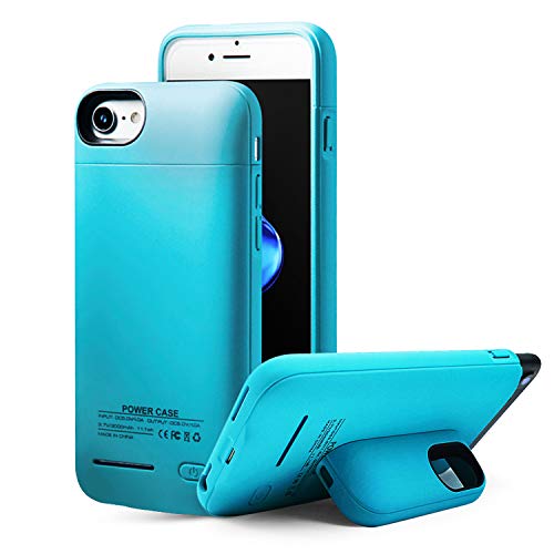 Product Cover YLEX Battery Case for iPhone 8/7/6/6s, 3000mAh Battery Cases Portable Protective Charging Extended Battery Charger Case with Magnetic Stand for iPhone 8/7/6s/6 (4.7 inch) - Blue