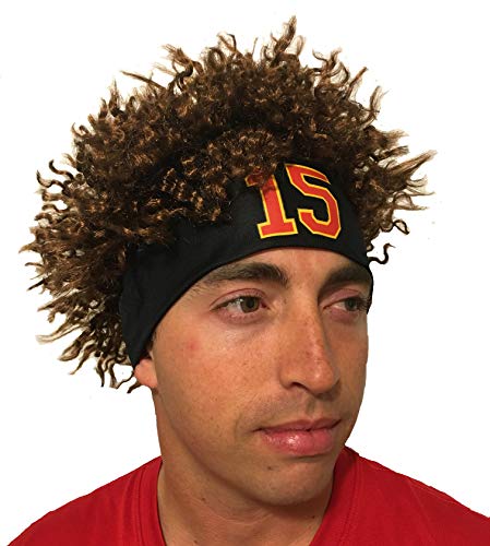 Product Cover Watt's Wigs - Mahomes Headband Wig - Fits Kids and Adults