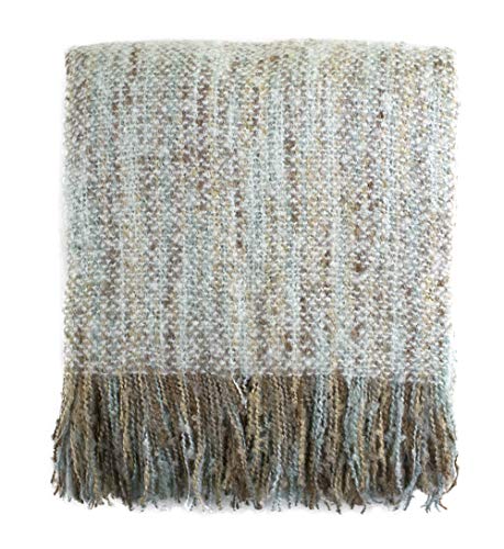 Product Cover Fennco Styles Faux Mohair Shabby Chic Throw Blanket, 50