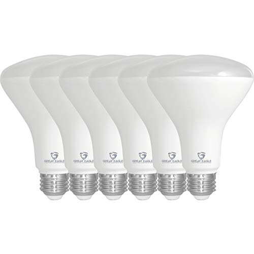 Product Cover Great Eagle R30 or BR30 LED Bulb, 11W (75W Equivalent), 880 Lumens, Upgrade for 65W Bulb, 3000K Soft White Color, for Recessed Can Use, Wide Flood Light, Dimmable, and UL Listed (Pack of 6)