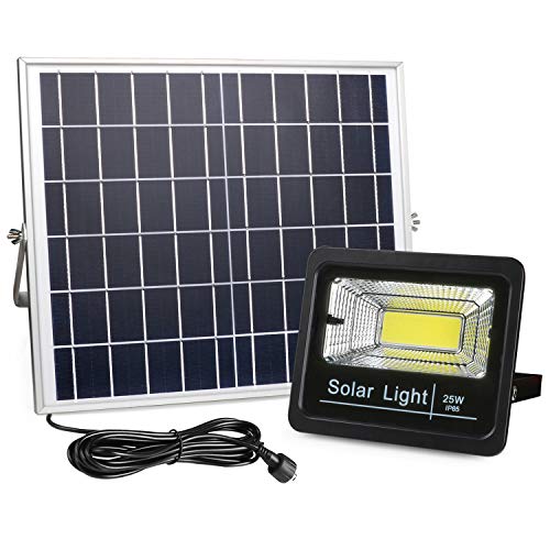 Product Cover New Version Solar Flood Lights Outdoor Dusk to Dawn, Awanber 1100 Lumens 3 Optional Modes LED Remote Control Solar Security Lighting Fixture for Garden, Garage, Pathway, Pool, Deck, Yard, Street